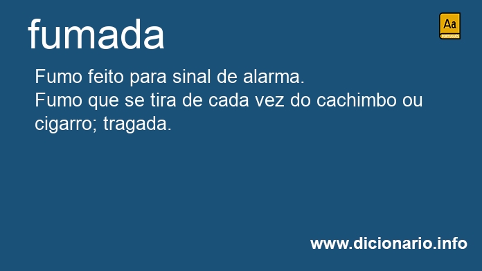 Significado de fumadas