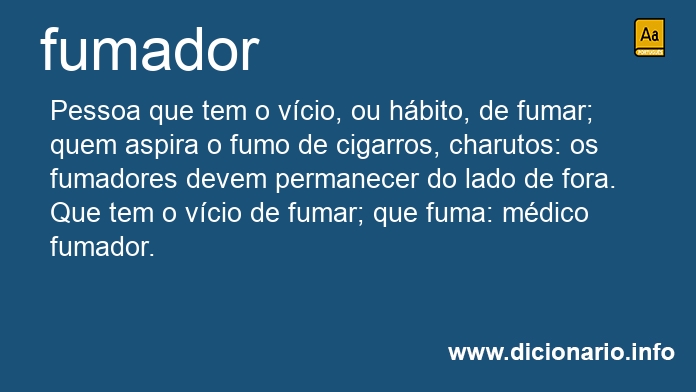 Significado de fumador