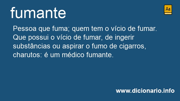 Significado de fumante