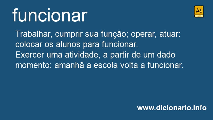 Significado de funcionareis