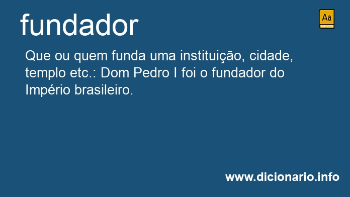 Significado de fundador