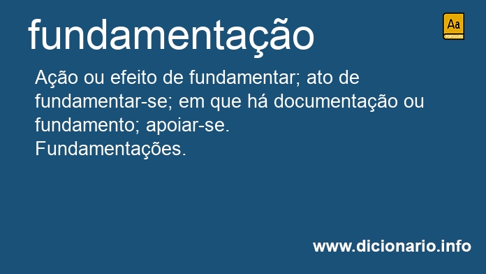 Significado de fundamentao