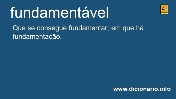 Significado de fundamentvel