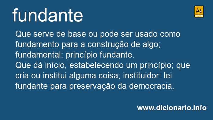 Significado de fundantes