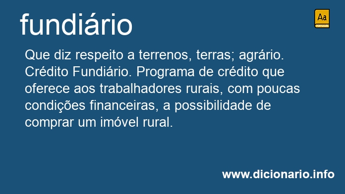Significado de fundiria