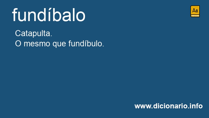 Significado de fundbalo