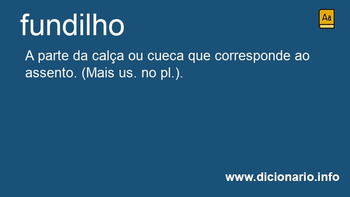 Significado de fundilho