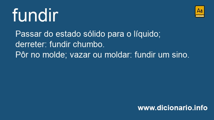 Significado de fundir