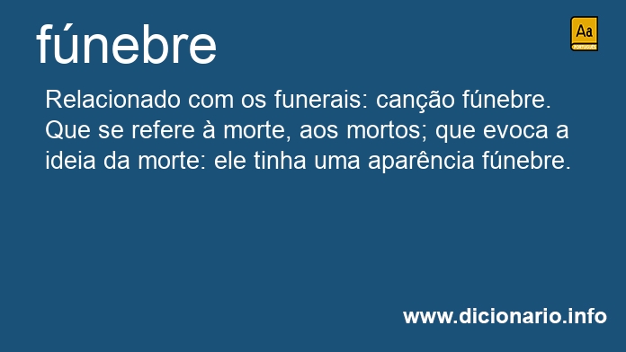 Significado de fnebre