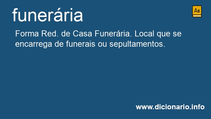 Significado de funerria