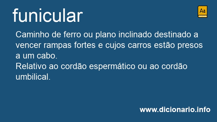 Significado de funicular