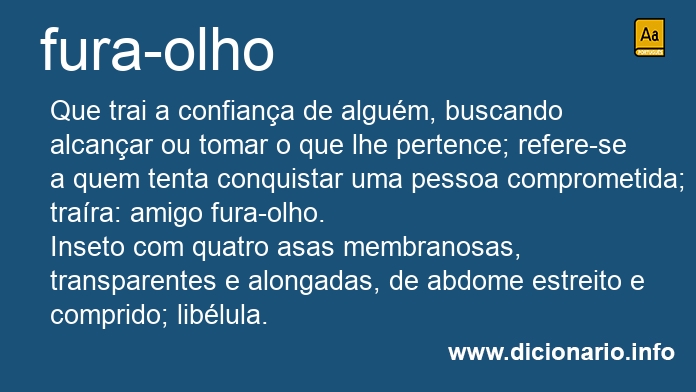 Significado de fura-olho