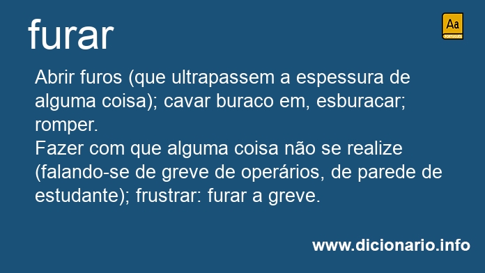 Significado de furam