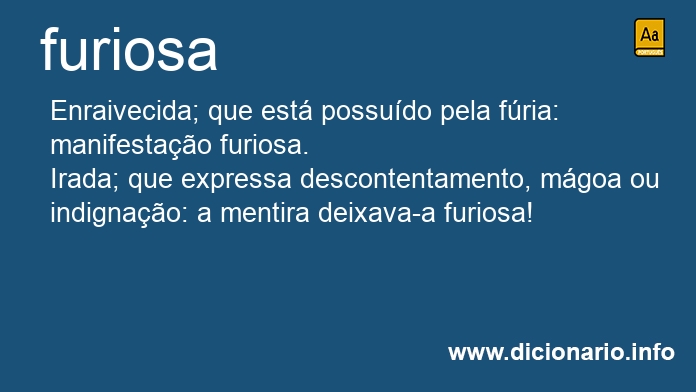 Significado de furiosa