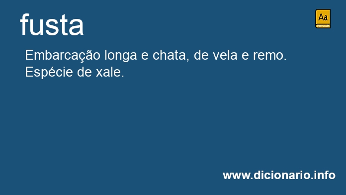 Significado de fustas