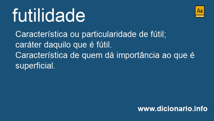 Significado de futilidade