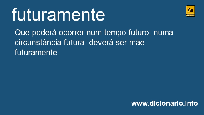 Significado de futuramente