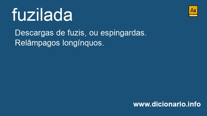 Significado de fuzilada