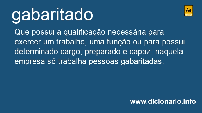 Significado de gabaritado