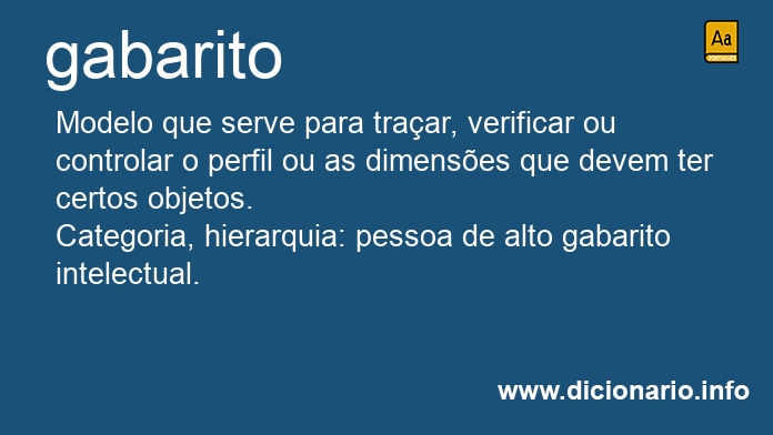 Significado de gabaritos