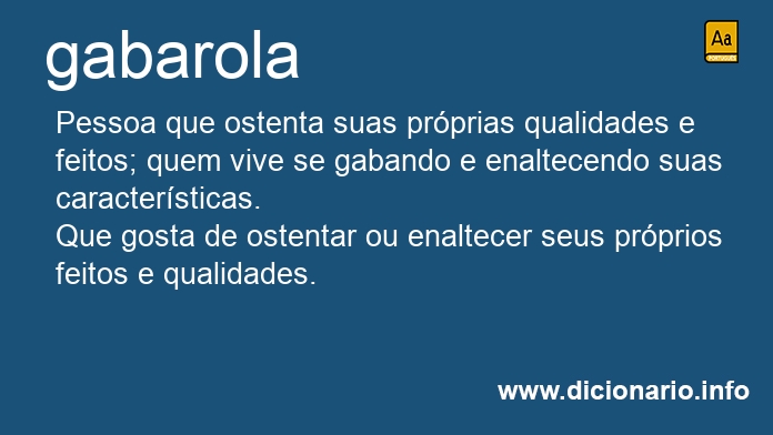 Significado de gabarola