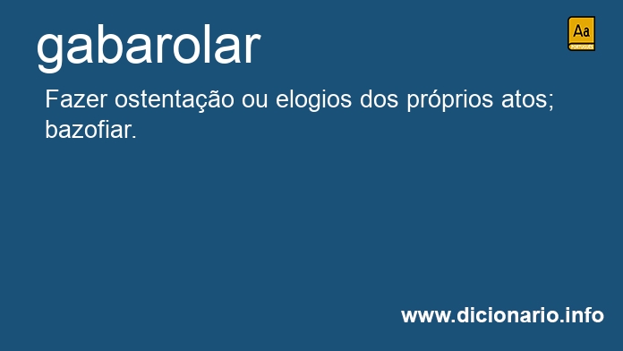 Significado de gabarolar