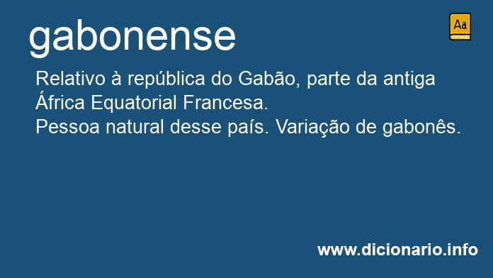 Significado de gabonense