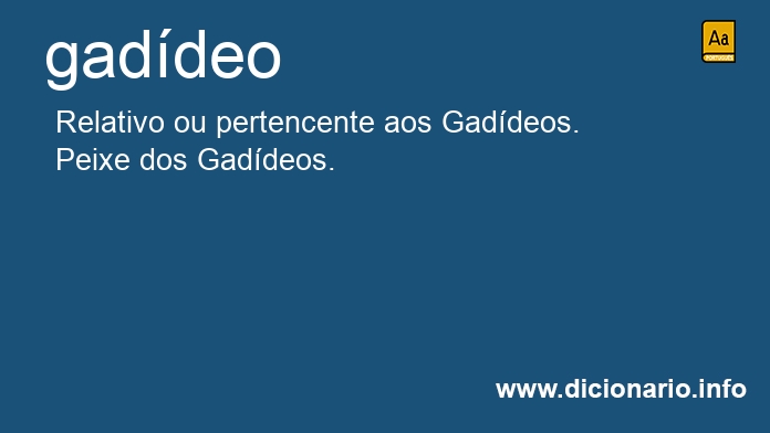 Significado de gaddeo