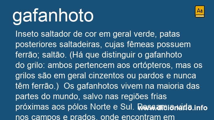 Significado de gafanhotos