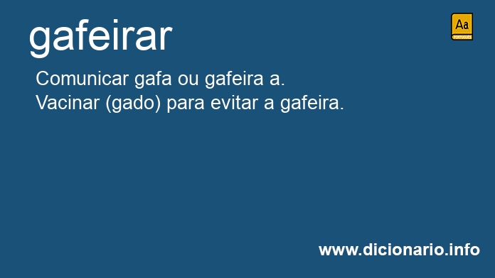 Significado de gafeiro