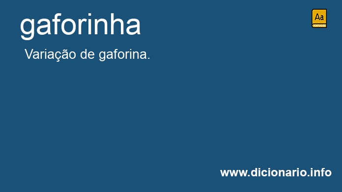 Significado de gaforinhas