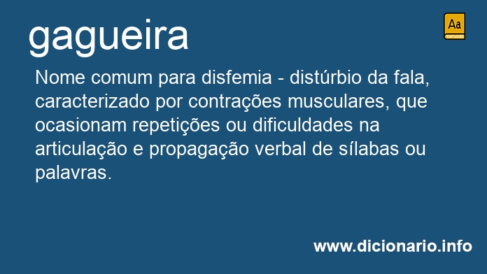 Significado de gagueira