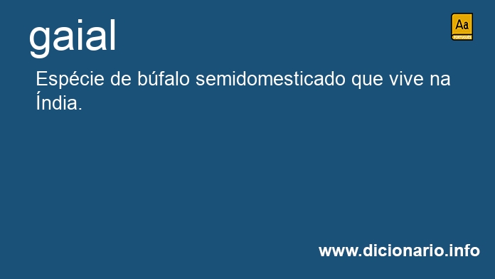 Significado de gaial