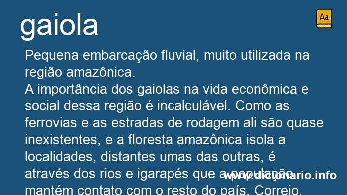 Significado de gaiola