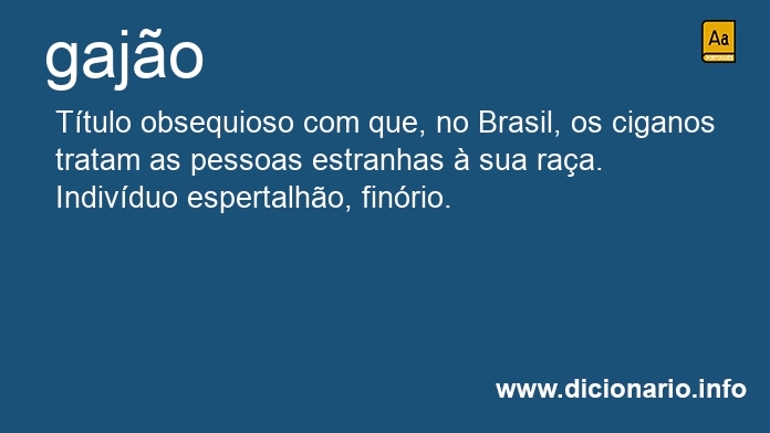 Significado de gajo