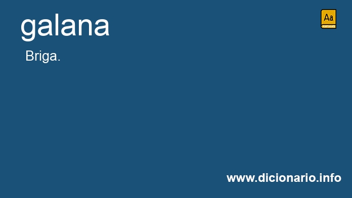 Significado de galana