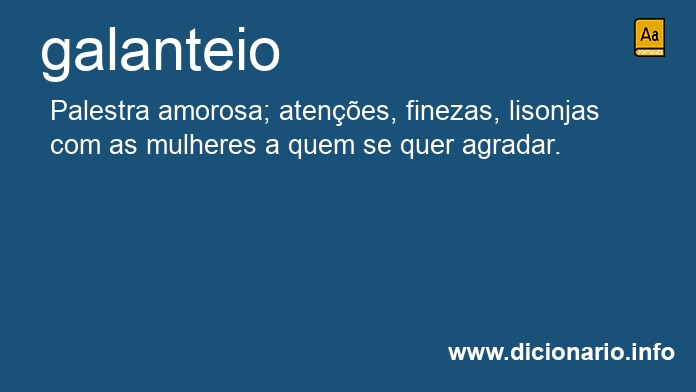 Significado de galanteios