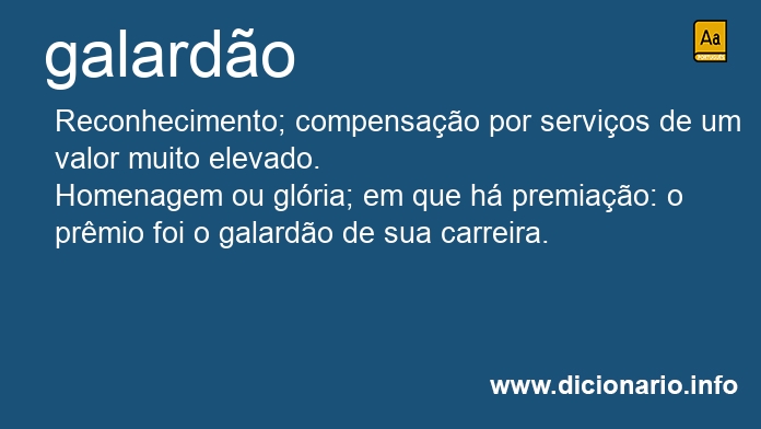 Significado de galardes