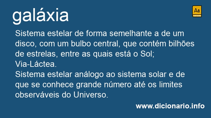 Significado de galxias