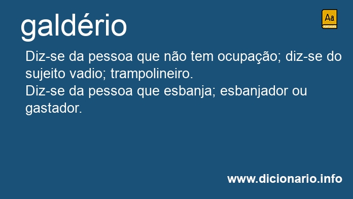 Significado de galdria