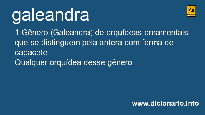 Significado de galeandra