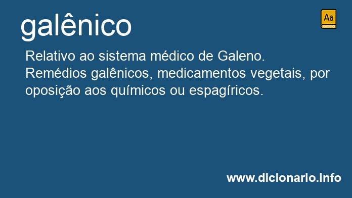 Significado de galnica