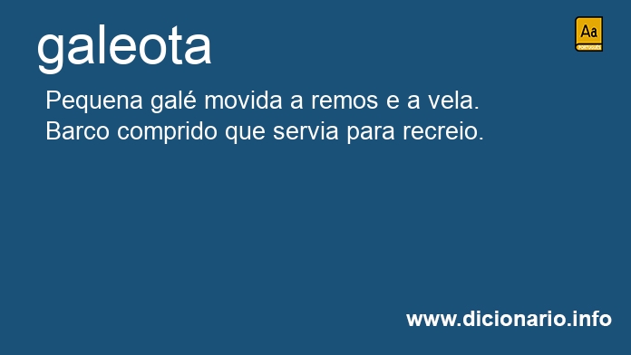 Significado de galeota