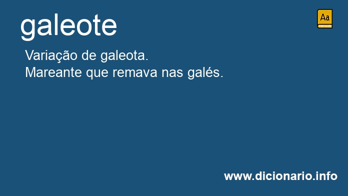 Significado de galeote
