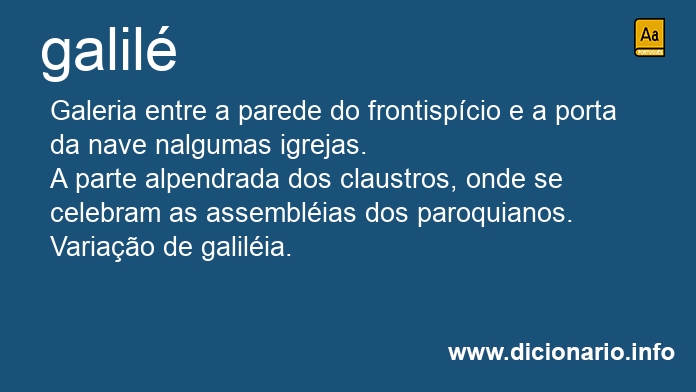 Significado de galil