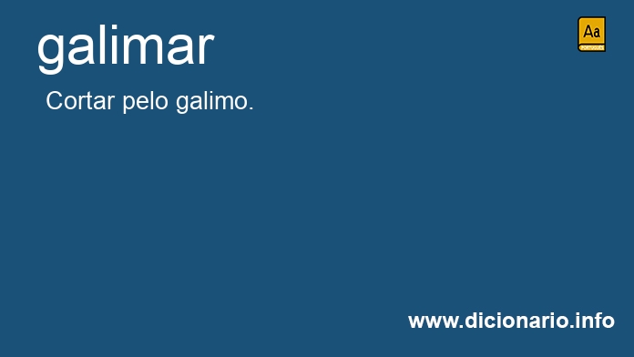 Significado de galimar