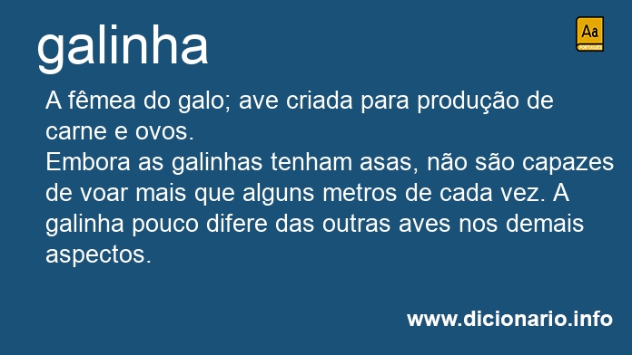 Significado de galinha