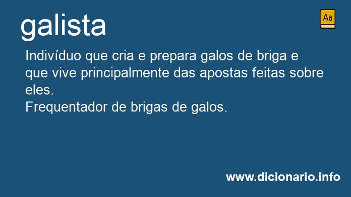 Significado de galista