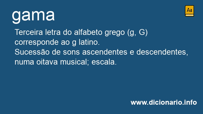 Significado de gama