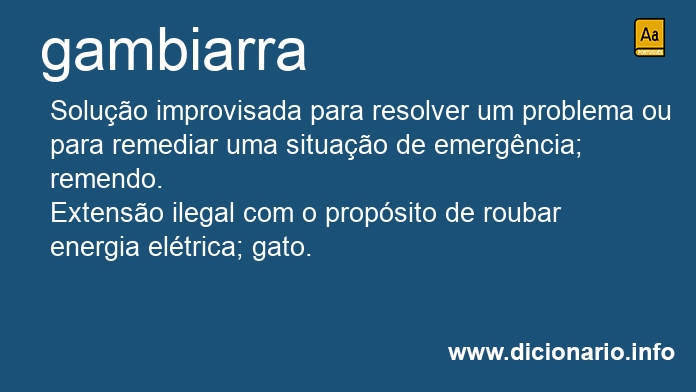 Significado de gambiarras